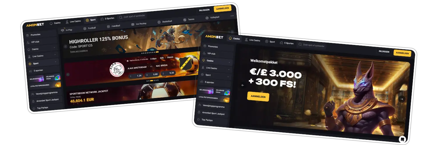 Amonbet Nederland - Officieel Veilig Casino, 9.000+ Games & Bonussen